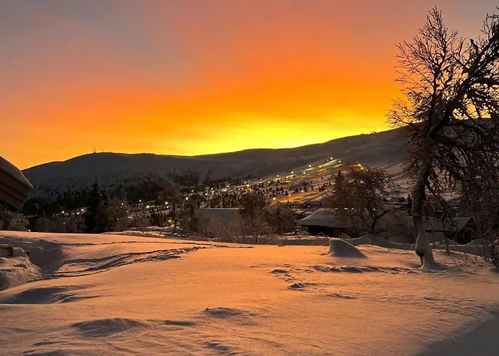 Family With Ski-inski-out In Trysil