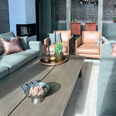 Family With Ski-inski-out In Trysil